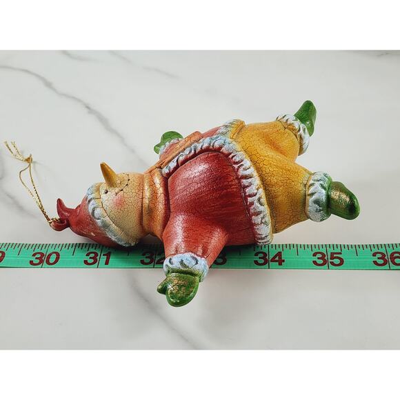 Christmas Santa Snowman Tree Ornament 5 1/2" Star Shaped Holidays 90s Holidays - Picture 14 of 15